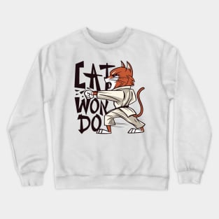 Tae Kwon Do Cat Catwondo Crewneck Sweatshirt